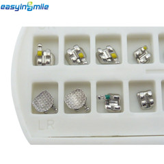 10Packs of EASYINSMILE Mini Metal Orthodontic Bracket Roth/MBT 022/018 Available