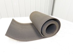 16″W x 21′ 10″ Soft Top Polyester Nylon Conveyor Belt Tan 1/8″Thick Laced