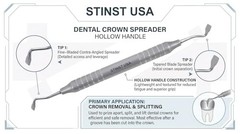 Dental Crown Splitter – Stainless Steel Crown and Bridge Removal Instrument – A