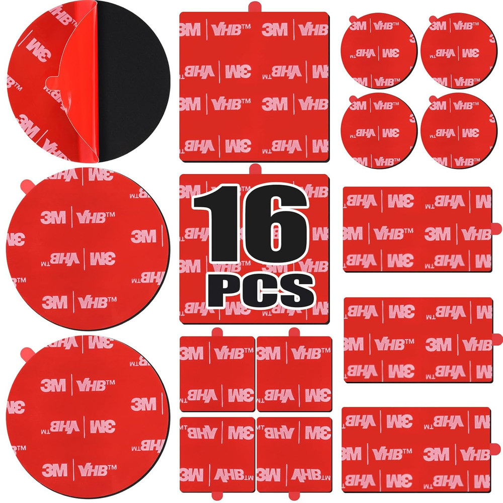 16 Pack 3M VHB 5952 Foam Tape, Double-Sided Heavy Duty Mounting Tape – 1 Inch &