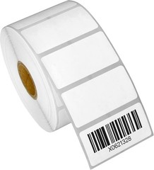 12Roll 2″x1″ Direct Thermal Labels 1300/Roll Barcode SKU UPC FBA for Zebra Rollo