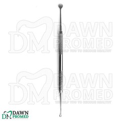 6 Pcs Molt Bone Curette 2/4 Periosteal Elevator 7″ Surgical Implant Dental Set