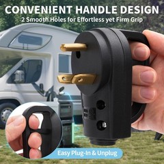 30 Amp RV Replacement Plug ETL Listed 125V Male NEMA TT-30P for RV Trailer
