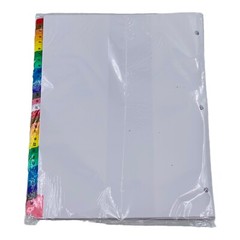 Universal Table of Contents Dividers 31 Tab 3 Hole Punched Letter Size