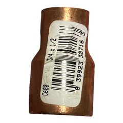 Nibco C600 4 Pcs (3/4″ x 1/2″) Copper Fitting Bell Reducing Solder Pressure