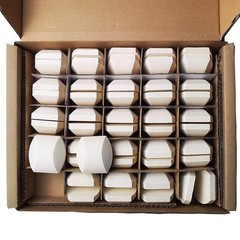 60-Pack Ceramic BBQ Briquettes for Gas Grill – New Model, No Color