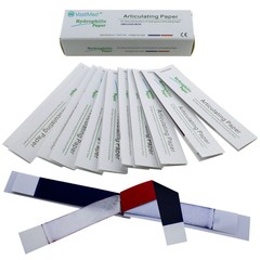 Dental Articulating Papers Double Sided Strips Red/Blue Thin/Think Bite Paper