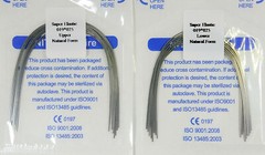 200Pcs Dental Orthodontic Niti Arch Wire Rectangular Round Natural Bracket Brace