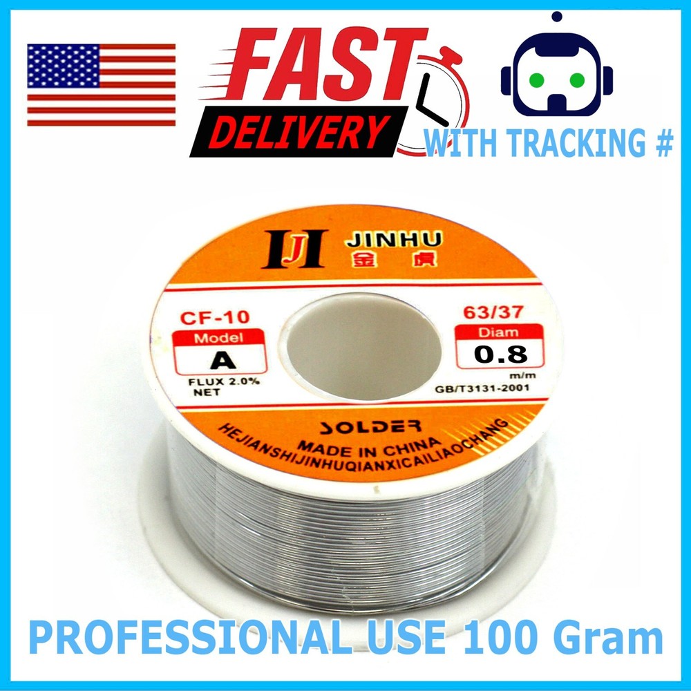 100 Gram 63-37 Tin Rosin Core Solder Wire Electrical Soldering Sn60 Flux 0.8mm
