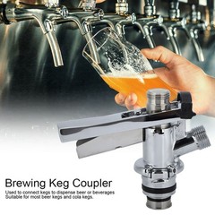 G5/8 U-Shaped Beer Keg Coupler Stainless Steel Dispenser for Home Bar & Restaura