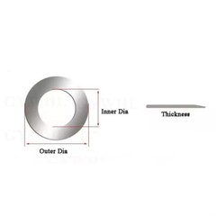A2(304) Stainless Steel Shim Washers Flat Shims Thick 0.1/0.2/0.3/0.5mm DIN 988