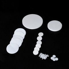 10Pcs PTFE Plastic Solid Discs Flat Round Pad Sealed Cushioning Diameter 5-150mm