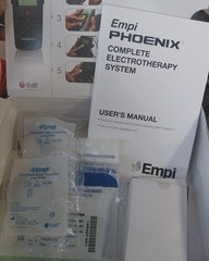 Empi Phoenix TENS NMES Unit Complete Kit Open Box Neuromuscular Stimulator
