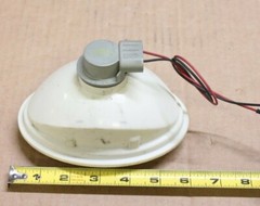 3.5 x 5.25″ 12 volt oval amber warning light