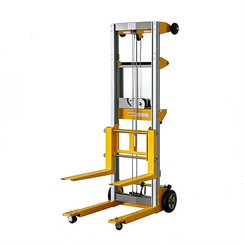 Fixed-Base Lightweight Hand Operated Lift Truck w/Straddle Legs 400lbs Capacity