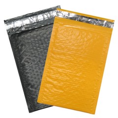 4 Sizes Orange, Black Poly Bubble Mailer Combo, Fall Holiday NEW Padded Envelope