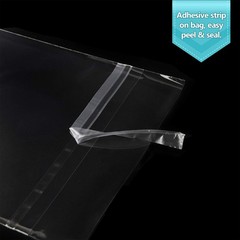 100 Pack 18 3/8×24 1/8 Crystal Clear Bag for 18×24 Art Prints, Photos & mat Matt