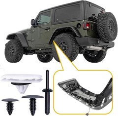 60pcs Fender Flare Hardware Kits for Wrangler JL 2018-2024 Gladiator 2020-2023 J