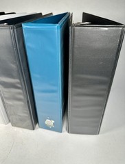 3 Ring Binder Lot of 10 Mixed Colors Assorted Sizes Office School Storage