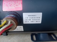 LEESON 116616.00 Explosion Proof Motor, 2 HP, 3600 RPM