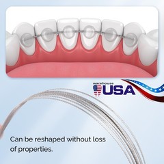 AZDENT Dental Orthodontic Bracket Lingual Retainer Wires .010″x.028″/.010″x.032″