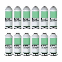 Refrigerant R290 – 12 Pack – Piercing Top Can (Inverted Charging)