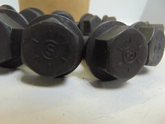 HEX FLANGE SCREW, GRADE 8, 5/8-11X3, COARSE THREAD, PHOSPHATE & OIL, BOX OF 10