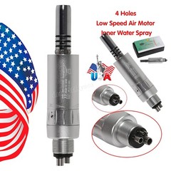 10X Dental Air Motor Slow Low Speed Handpiece Air Turbine Inner Water Spray WY4