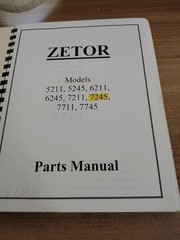 Zetor 5211 5245 6211 6245 7211 7245H 7745 7711 Tractor Parts Catalog Manual