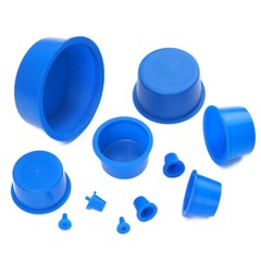 Cone Shaped Plug Tube Plug End Blanking Caps Blue Plastic Pipe Plug Inner Plug