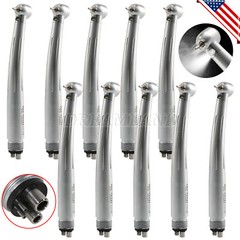 1-10 Self Power Dental LED Fiber Optic E-generator 3 Spray Handpiece 4 Hole