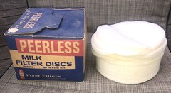 Peerless Milk Filter Discs 6 1/2″ One Hundred Count Box vintage Disks