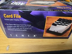 TENEX 400 Class Desktop Open Card File – Slate Gray – New! 19102