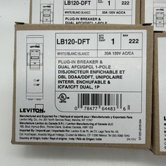Leviton LB120-DFT 20A 1-Pole AFCI/GFCI Dual Function Circuit Breaker NEW 10X