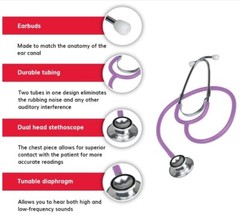 Stethoscope medical equipment mdf instruments Acoustica Lightweight Doctors