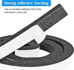 Foam Strips with Adhesive, 1 Inch Wide X 1 Inch Thick, Neoprene Weather Strip…