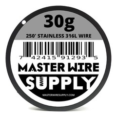 MWS – Stainless Steel 316L – 250 ft – 30 Gauge – Round Wire