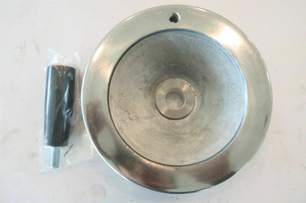 1 pcs MONROE ENGINEERING 30906P 5.5″ Polished Aluminum Solid Handwheel & Handle