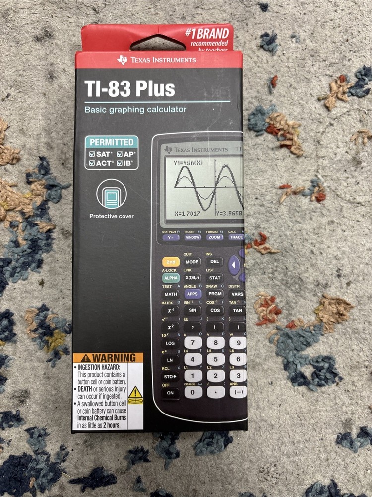 Texas Instruments TI-83 Plus – Graphing Calculator – Black (8999)