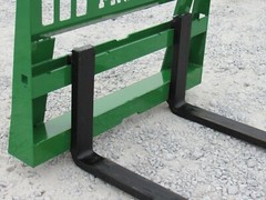 48″ 4,000 Pound Pallet Fork Attachment Fits John Deere Tractor Loader Hook Pin