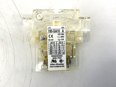 Lot of 2 New Allen Bradley 195-GA10 Ser A Auxiliary Switch Contact 10A 600VAC