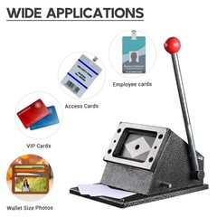 Yescom Round Corner Die Cutter Punch Heavy Duty Photo ID Credit Card Manual