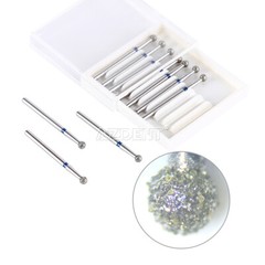 100Pcs Dental Surgical Diamond Burs Ball Round For High Speed Handpiece FG 1.6mm