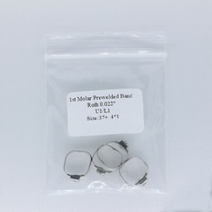 1-10packs Dental Orthodontic 1st Molar Buccal Tube Bands Roth 022 Single 36-40+
