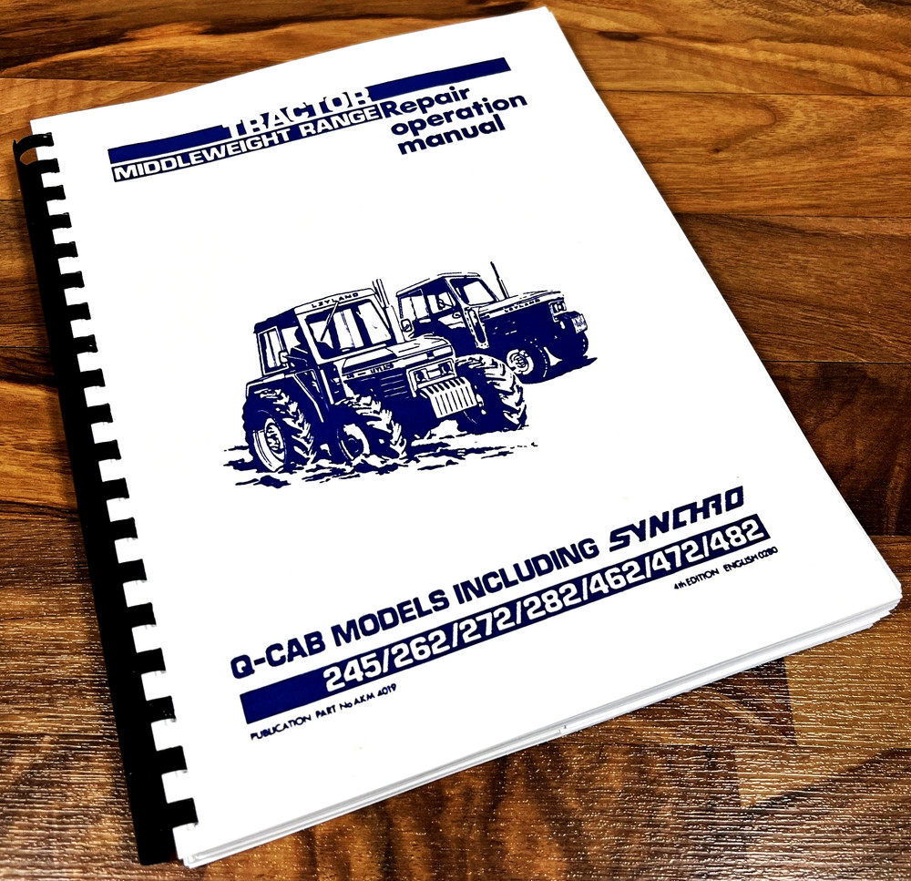 Leyland 245 262 272 282 Tractor Service Manual Repair Shop Workshop Maintenance