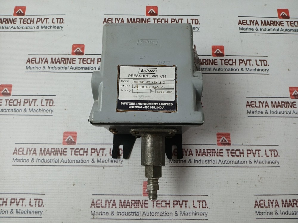 Switzer GM 281 02 A6K 2 Z Pressure Switch 5A 250VAC 0.4 To 4.0 KG/CM2