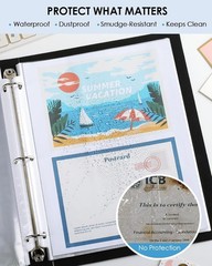 Durable Polypropylene Document Protectors – 50 Pack 8.5 x 11 for School & Office