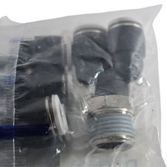 Pack of 5 NEW Festo QBY-1/2-3/8-U 564704 Push-in Y-Fitting 3/8 NPT