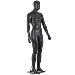 Male Mannequin Dress Form 73″ Adjustable Mannequin Full Body Stand w/Base Black