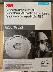 3M 8200 N95 Particulate Respirator Mask (20 Count)